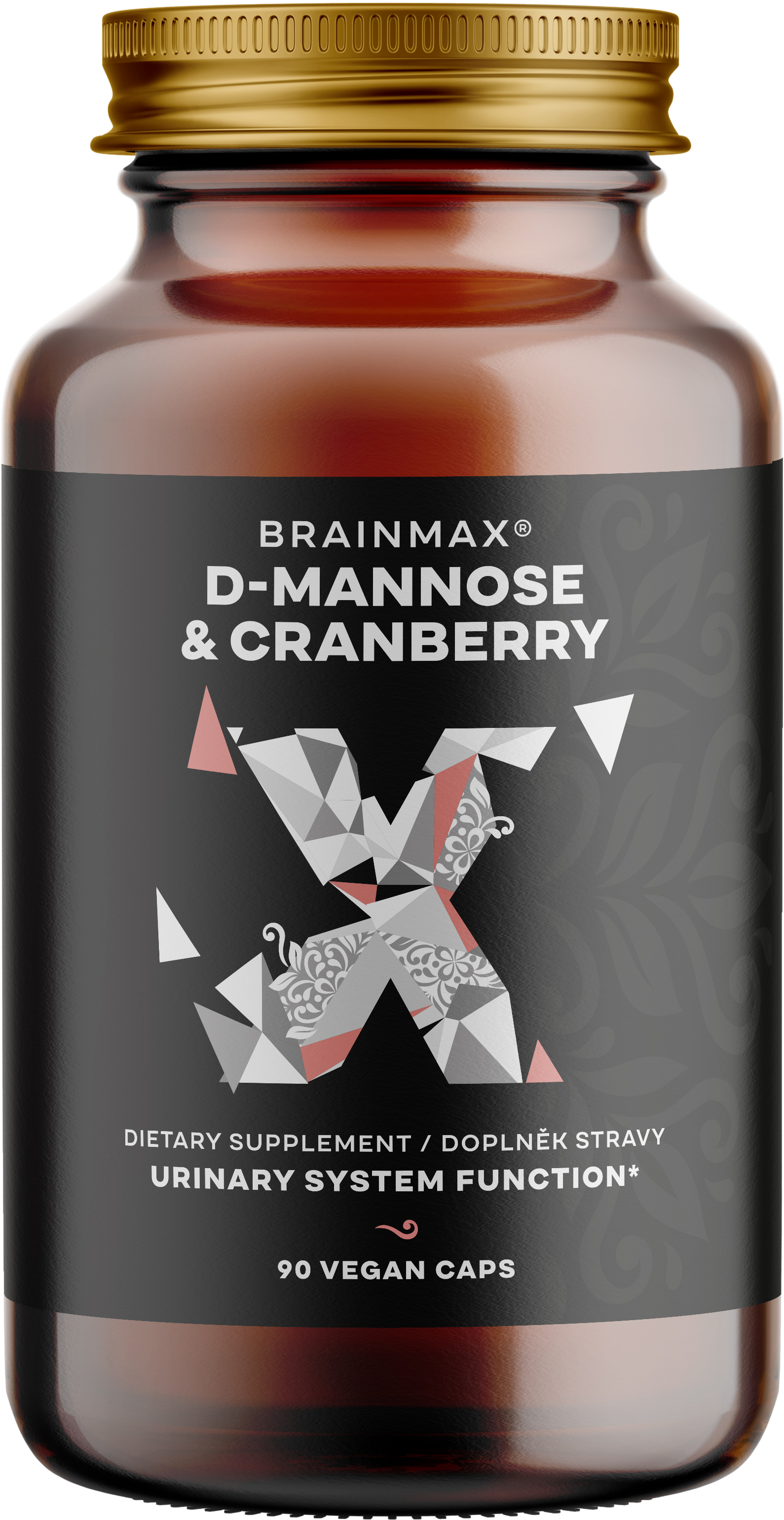 Fotografie BRAINMAX D-Mannose & Cranberry 90 kapslí