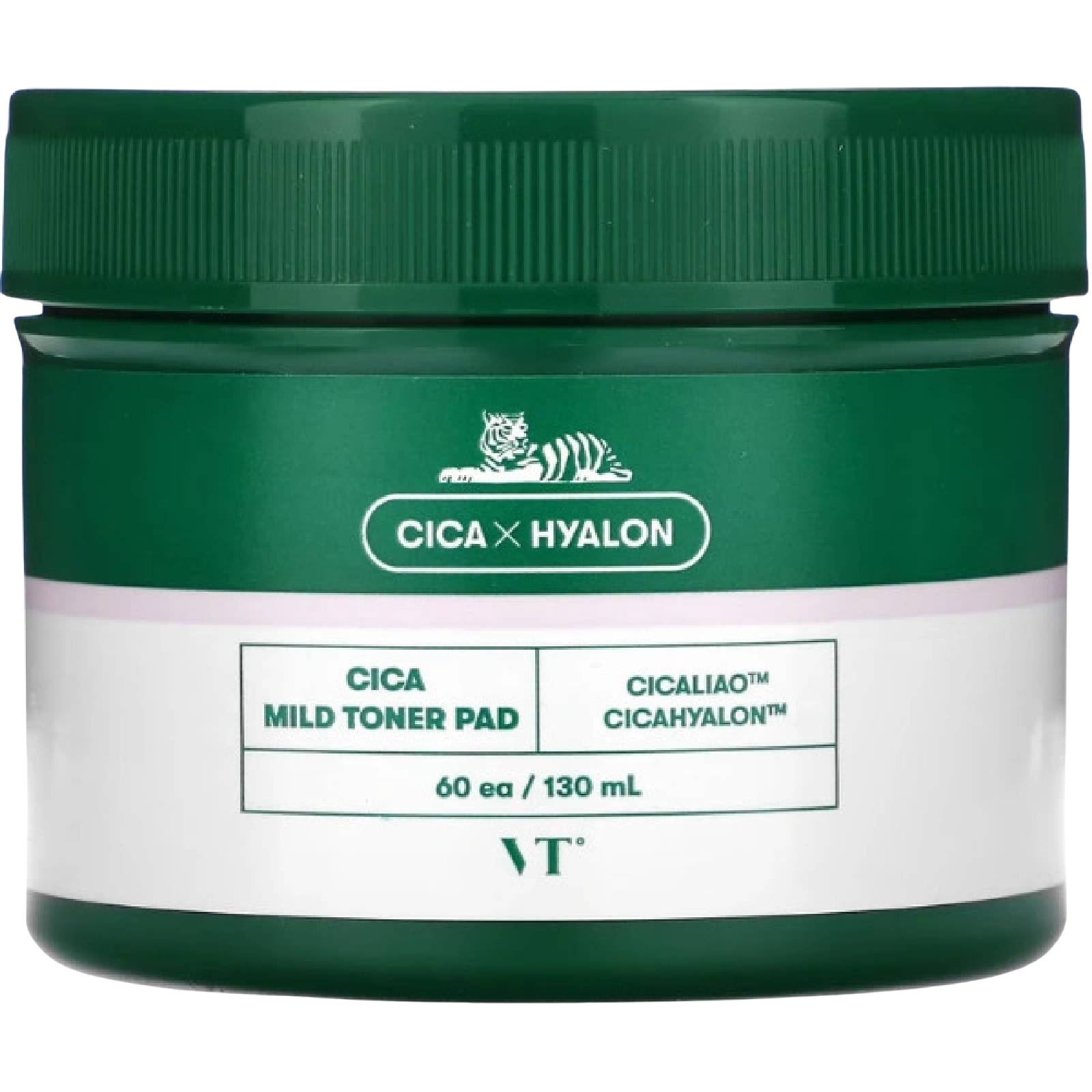 VT COSMETICS Exfoliační polštářky na obličej s centelou a kyselinou salicylovou 60 ks