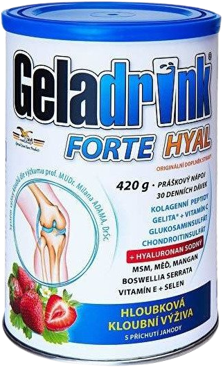 GELADRINK FORTE HYAL práškový nápoj jahoda 420 g