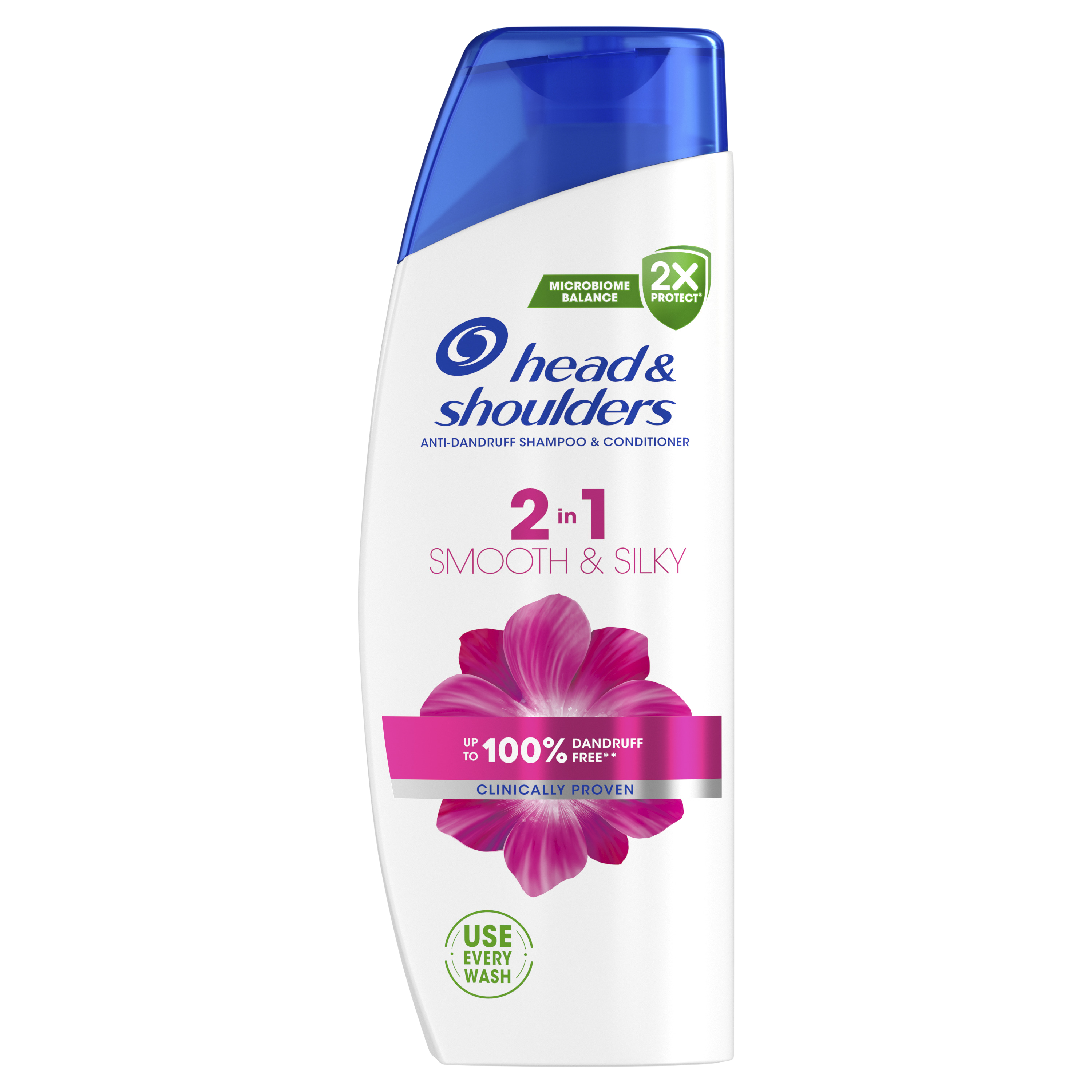 HEAD & SHOULDERS Smooth & Silky 2in1, Šampon proti lupům 330 ml