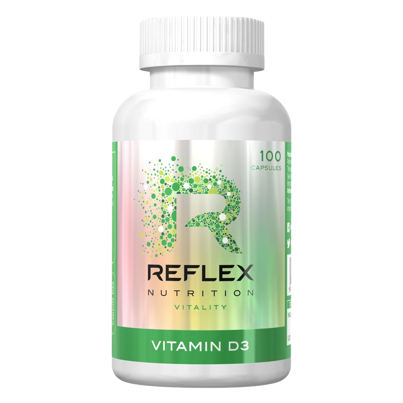 Reflex Nutrition Vitamin D3 100 pcs kapsuly s vitamínom D 100 cps