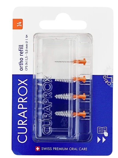 CURAPROX CPS 14 ortho refill mezizub.kartáček 4ks koupíte na Pilulka.cz