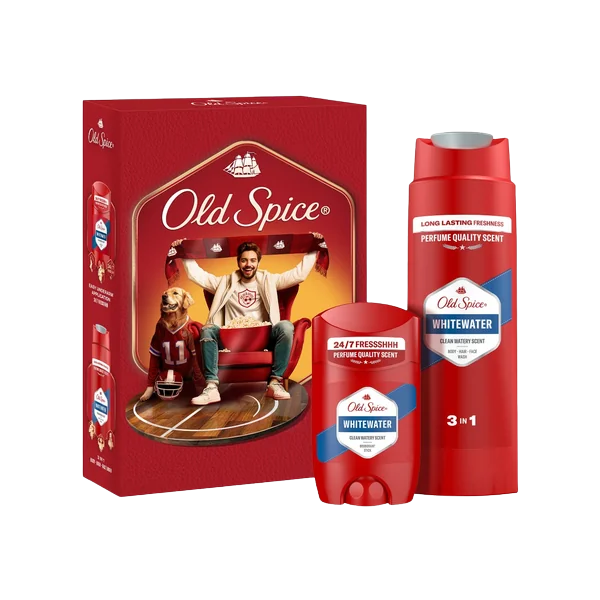 Old Spice Xmass sada Whitewater tuhý deodorant a sprchový gel 50 ml + 250 ml koupíte na Pilulka.cz