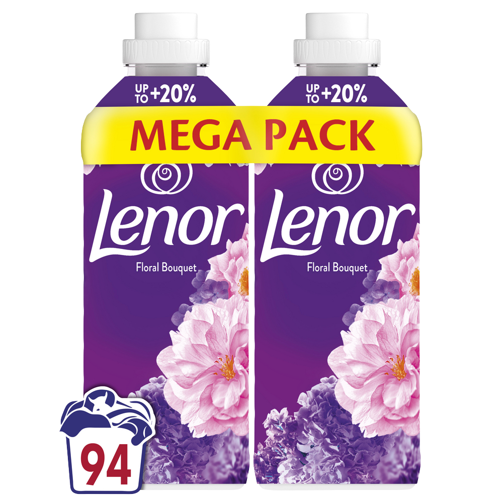 Lenor Aviváž 94 Praní, Floral Bouquet 2 x 987 l