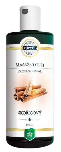 TOPVET škoricový masážny olej 200 ml