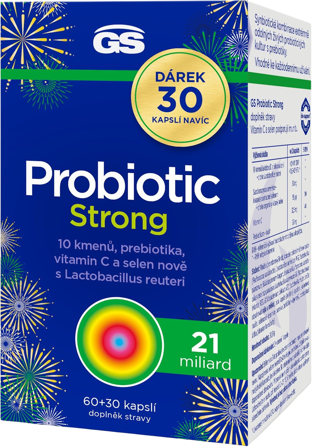 GS Probiotic Strong cps.60+30 dárek koupíte na Pilulka.cz