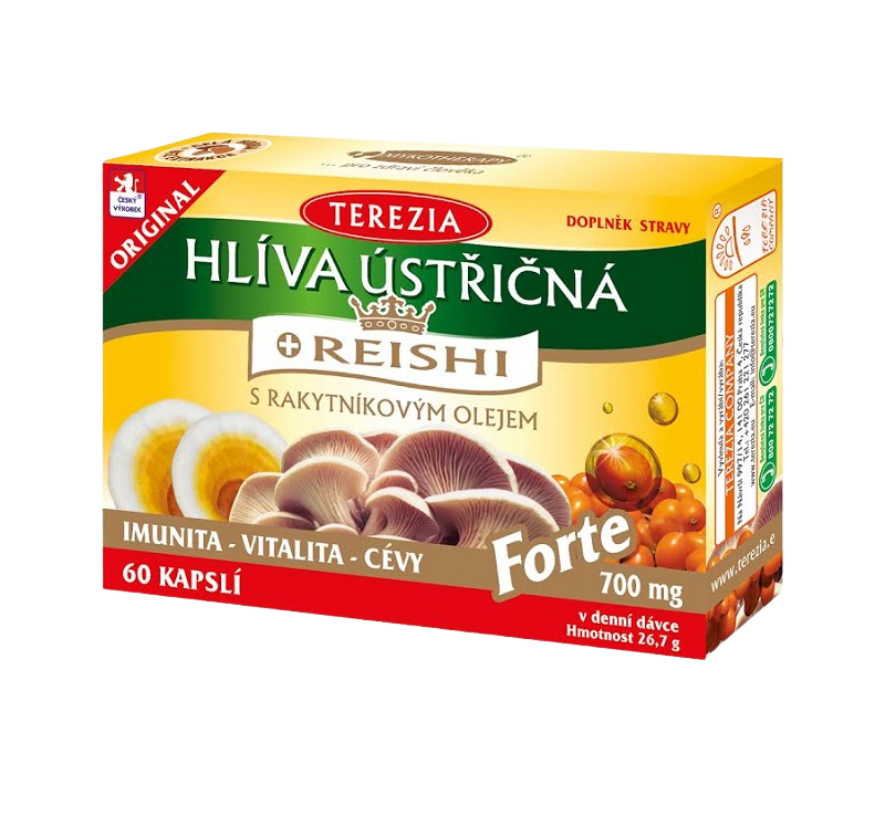 Terezia Company Hlíva ústřičná s Reshi Forte 60 kapsúl kúpite na Pilulka.sk