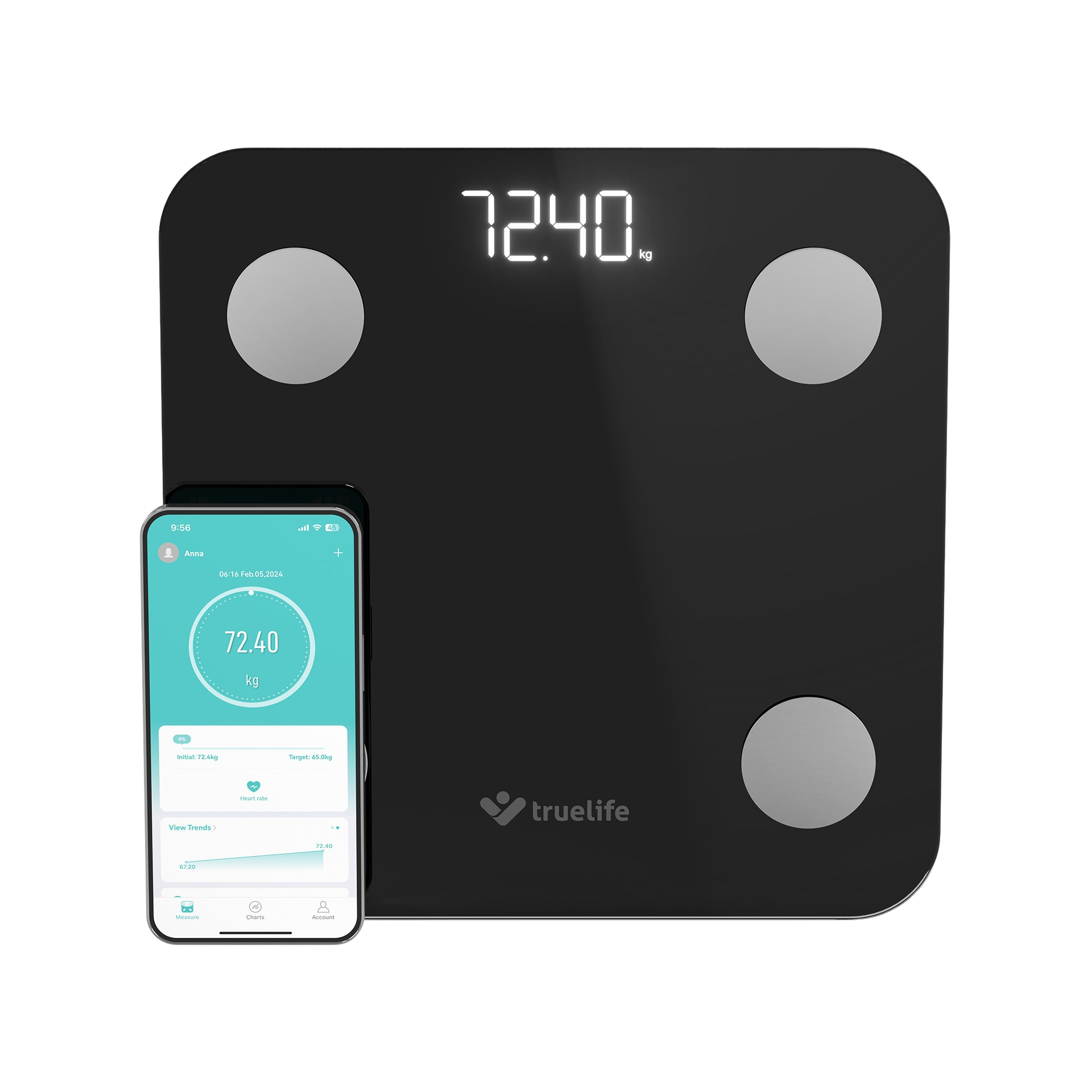 Truelife FitScale W1 osobní váha black