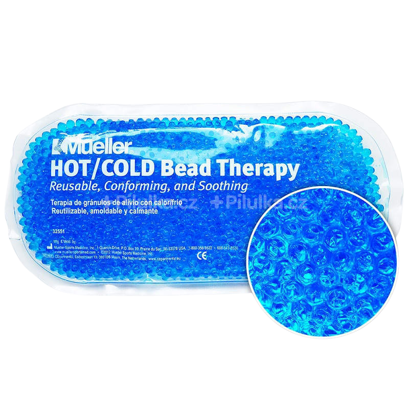 MUELLER Hrejivý/chladivý vankúšik (gélové guličky) modrý 1x1 ks