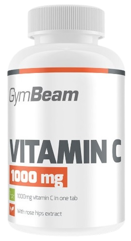 GymBeam Vitamin C 1000 mg tablety na podporu imunitného systému, pre krásnu pleť a nechty 90 tbl