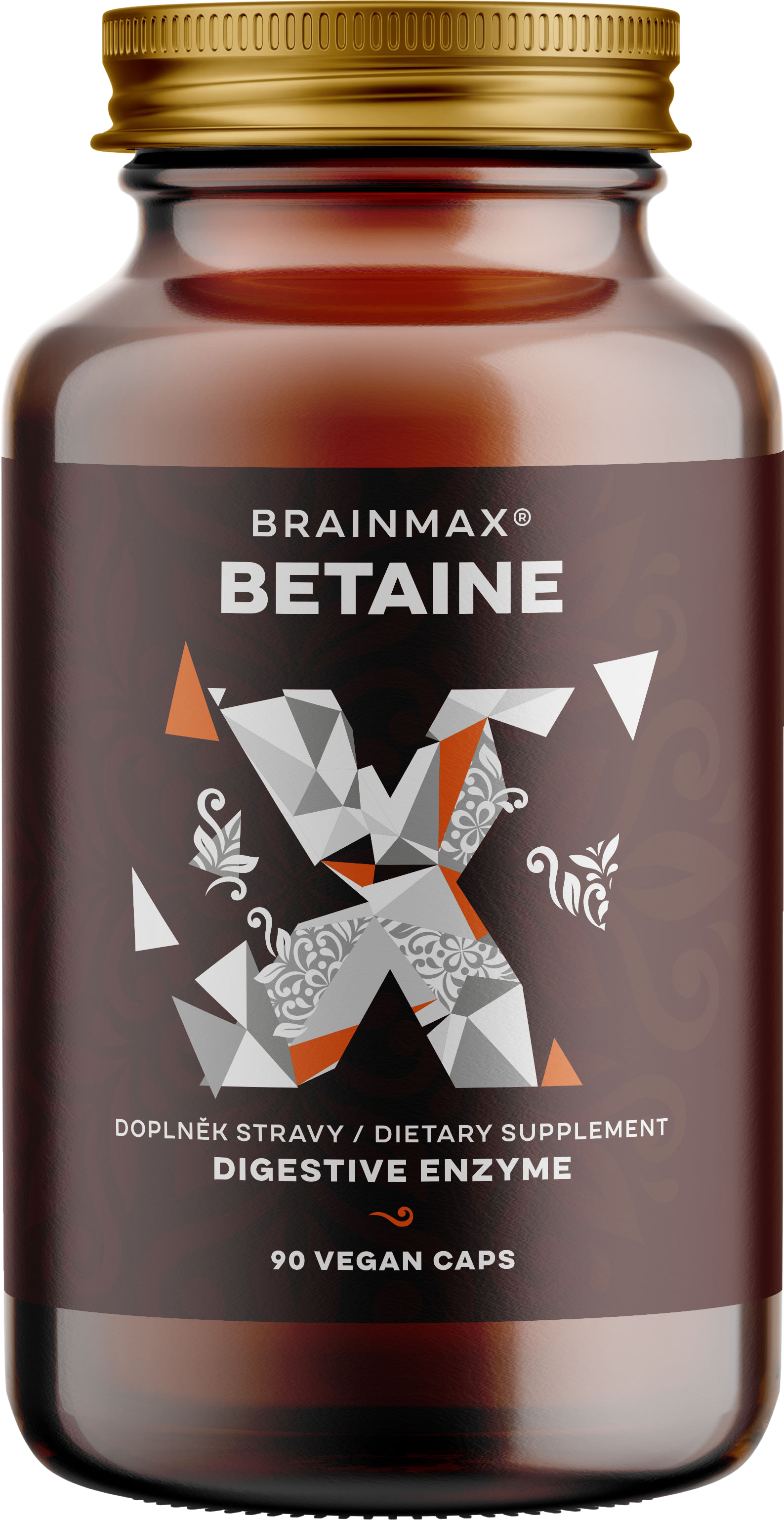 BRAINMAX Betain HCl a hořec žlutý 90 kapslí