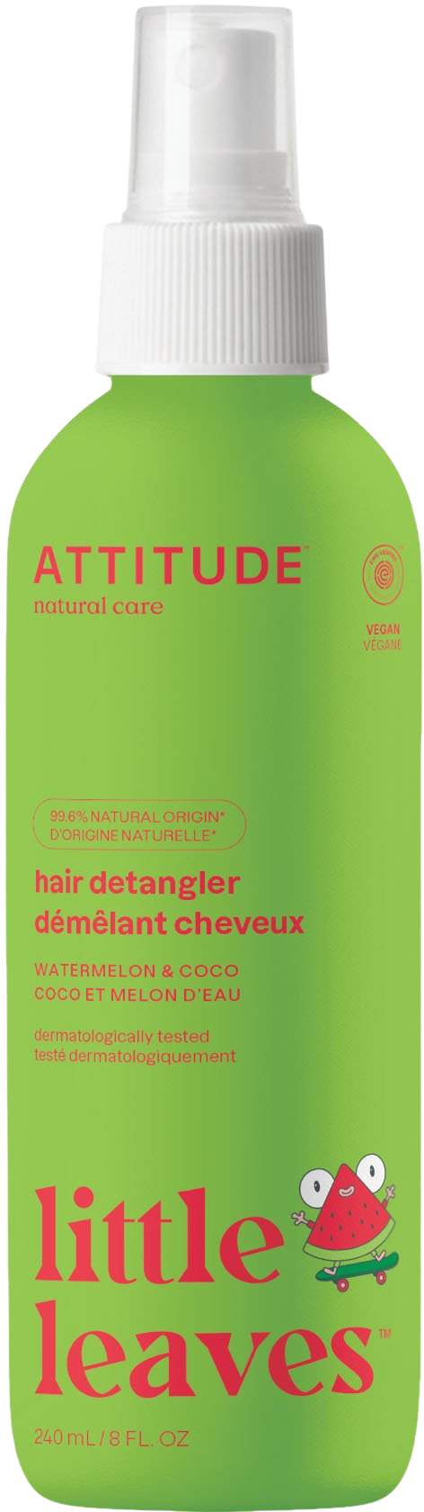 ATTITUDE Little leaves Sprej pre ľahké rozčesávanie detských vláskov s vôňou melónu a kokosu 240 ml