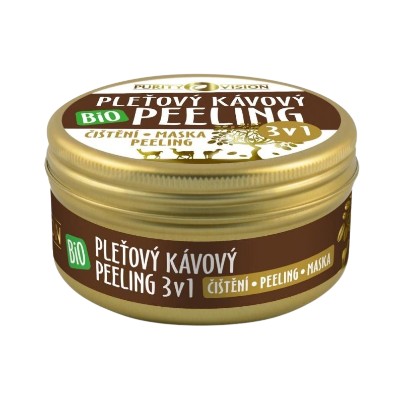 PURITY VISION Bio Kávový pleťový peeling 3v1, 70 ml