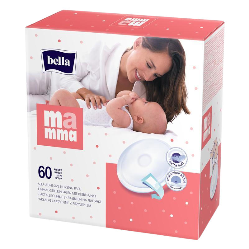 BELLA Mamma Basic jednorazové vložky do podprsenky 60 ks