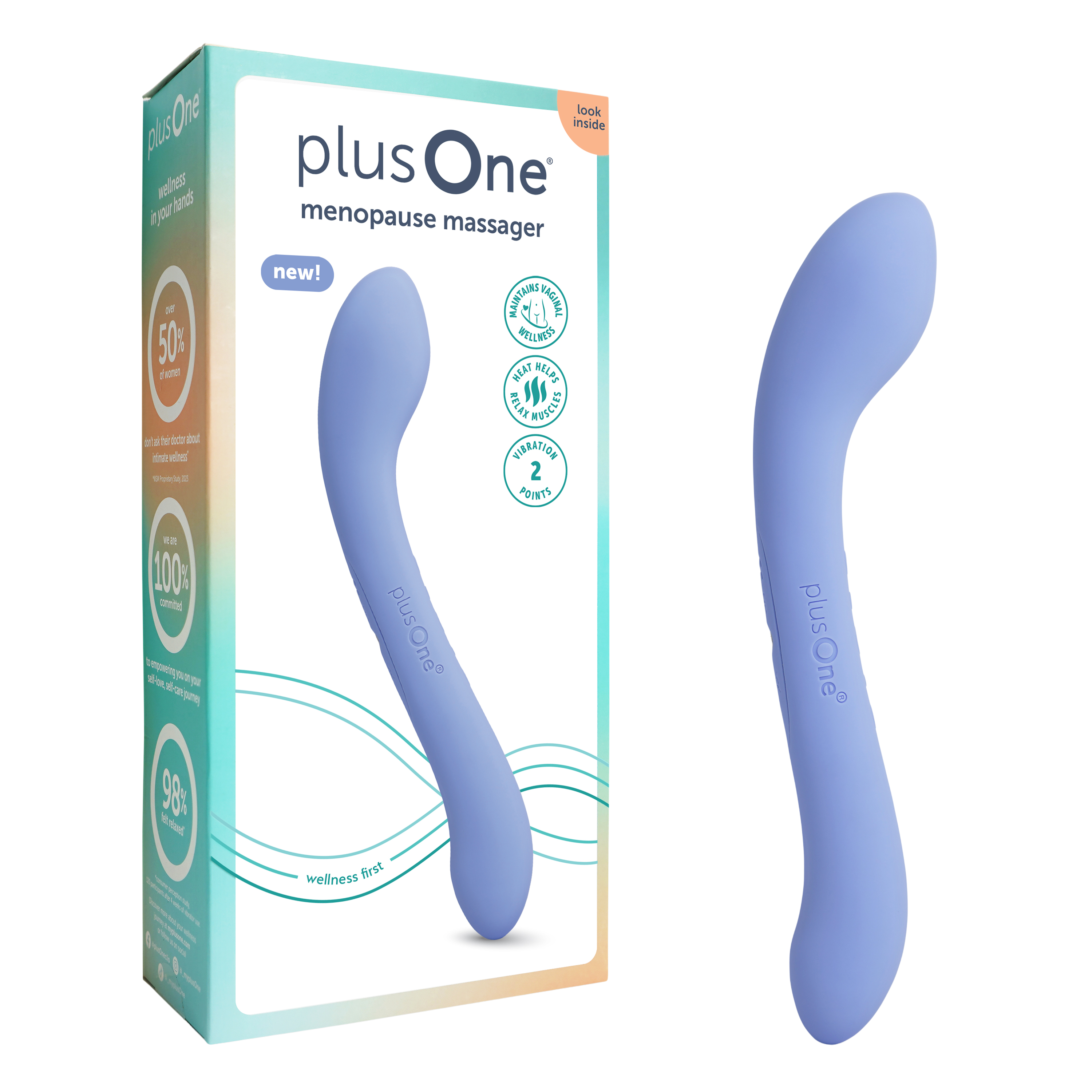 PLUSONE Relaxační masér Meno Glow PLO-6770N