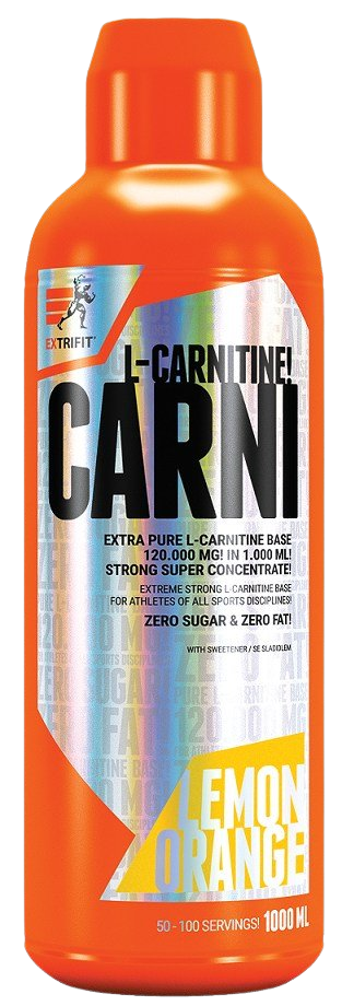 Extrifit Carni L-Carnitine 120 000 mg výživový doplnok pre športovcov príchuť Lemon & Orange 1000 ml