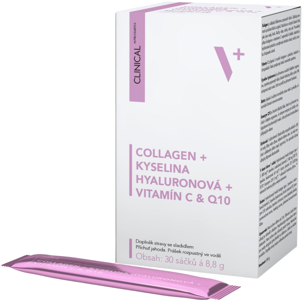 Clinical Collagen+kys.Hyaluro.+vit.C&Q10 30x8.8g