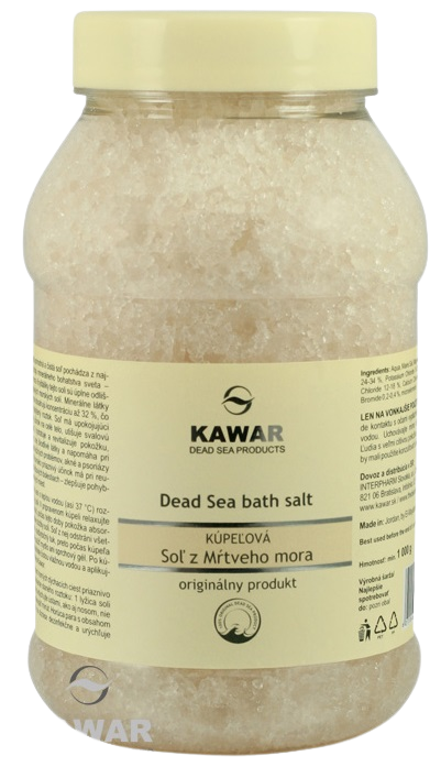 KAWAR Kúpeľová soľ z Mŕtveho mora 1000 g kúpite na Pilulka.sk