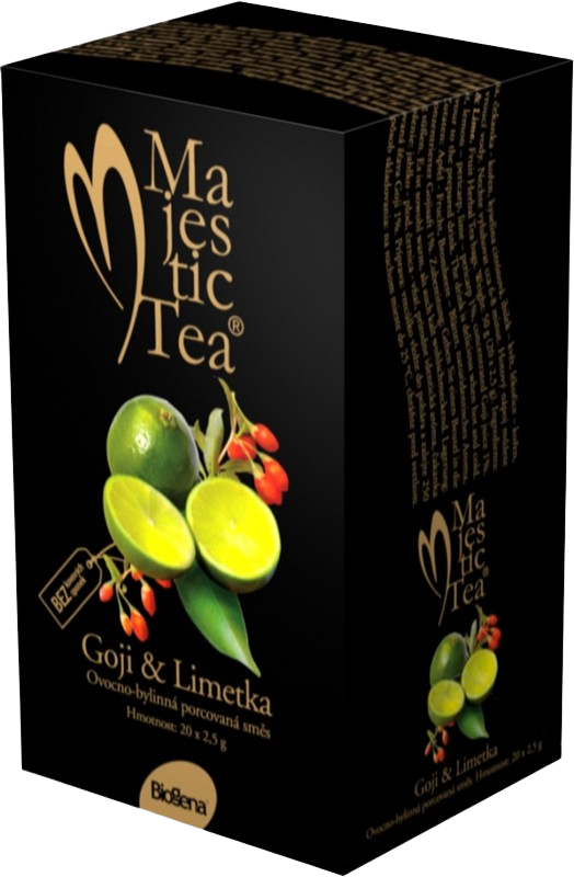 BIOGENA Majestic Tea Goji & Limetka čaj, 20 x 2.5 g