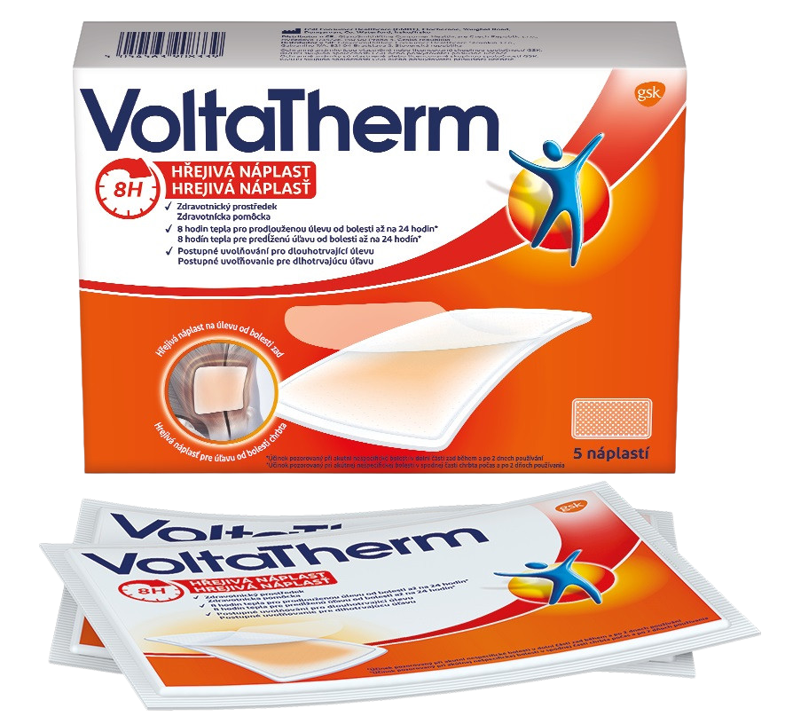 VOLTATHERM Hrejivá náplasť 5 kusov kúpite na Pilulka.sk