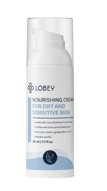 Fotografie LOBEY Vyživující krém na suchou a citlivou pleť 50 ml