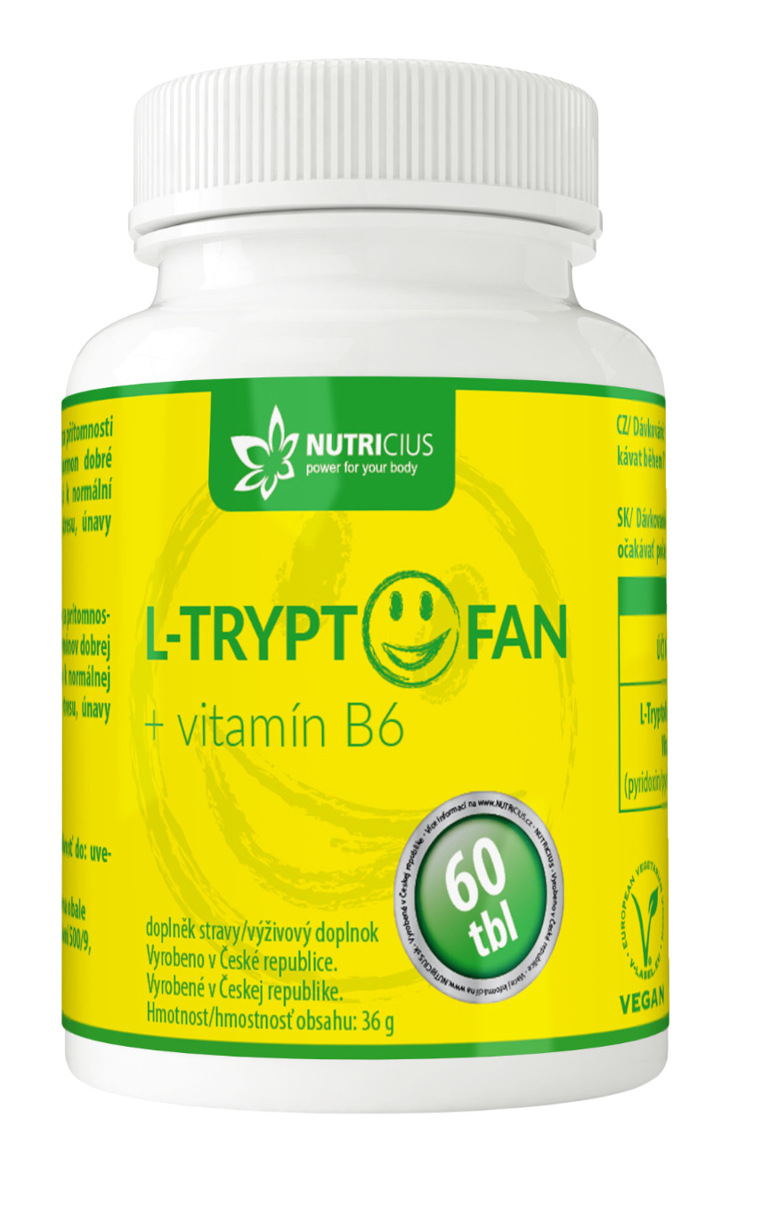 Nutricius L-Tryptofan + vit. B6 200 mg/2.5 mg 60 tabliet