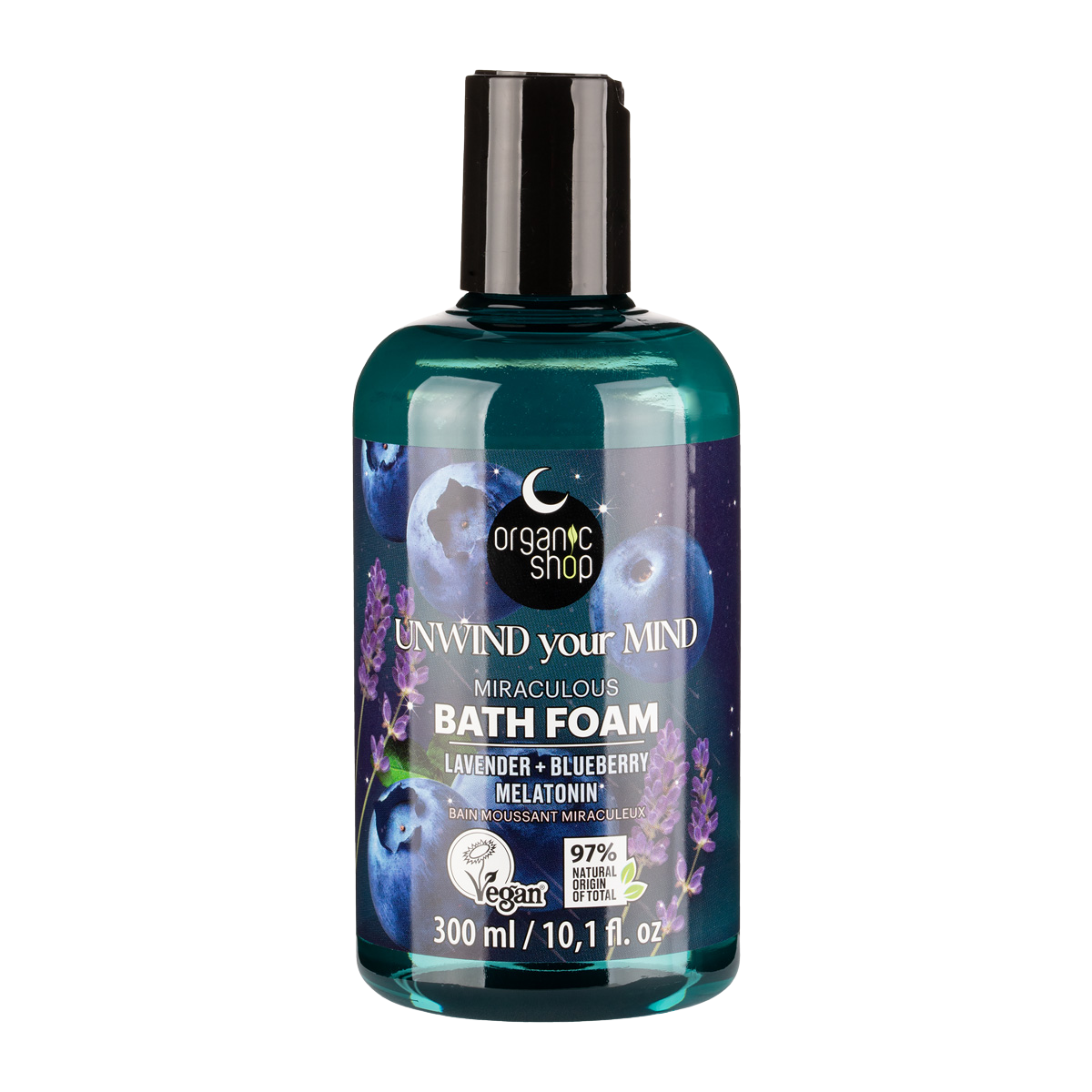 Organic Shop Sleeping Zázračná pěna do koupele Unwind Your Mind 300 ml koupíte na Pilulka.cz