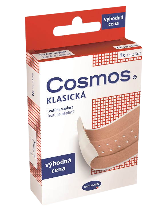 HARTMANN Cosmos klasická Textilná náplasť 1 m x 6 cm kúpite na Pilulka.sk