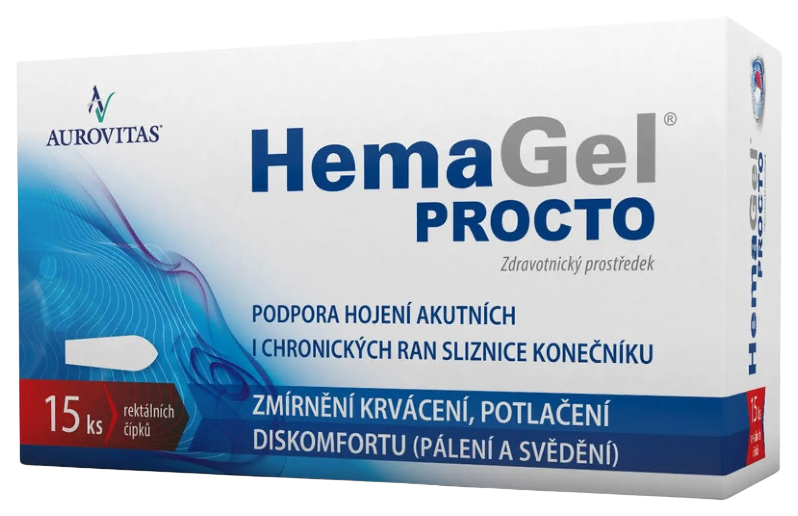 HEMAGEL PROCTO Rektální čípky 15 ks