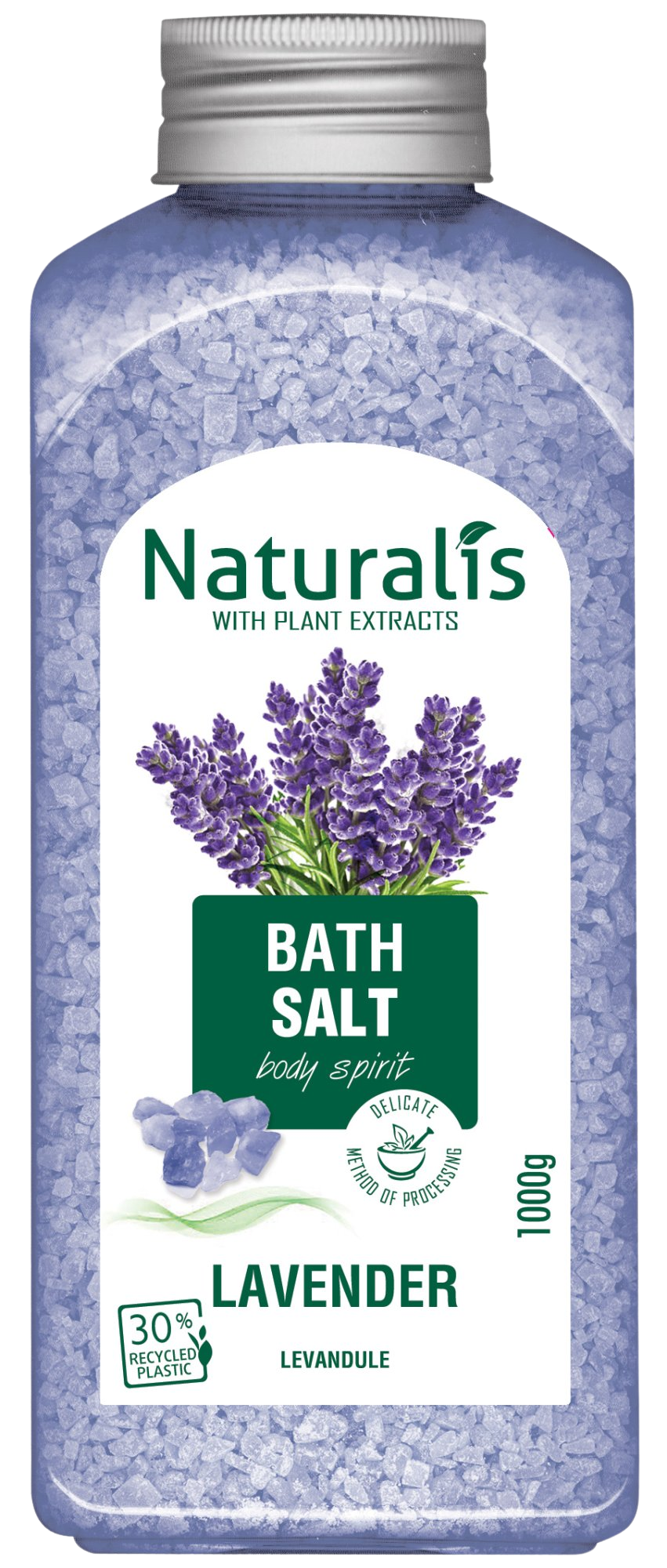 NATURALIS soľ do kúpeľa levandula 1 kg