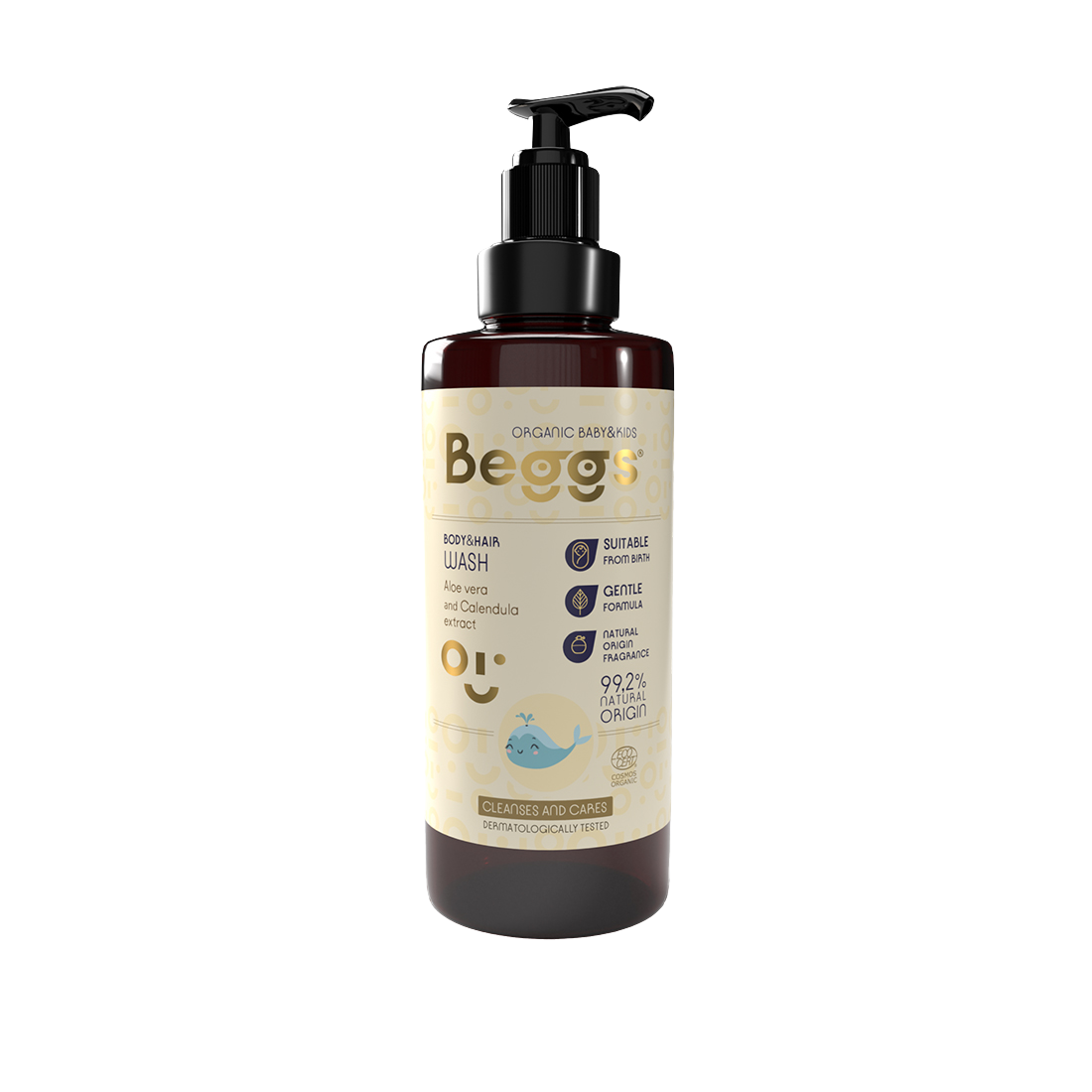 Beggs Detský sprchový gél na telo a vlasy 200 ml