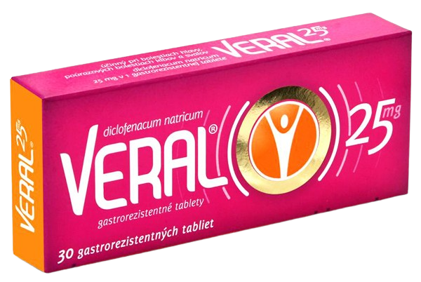 VERAL na bolest a zápal 30 tabliet kúpite na Pilulka.sk