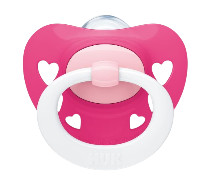 NUK Cumlík Signature, 6-18 m, holka srdce