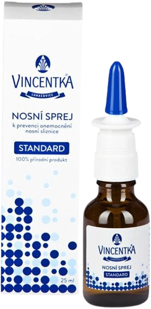 Vincentka Nosový sprej STANDARD hypotonický. 25 ml