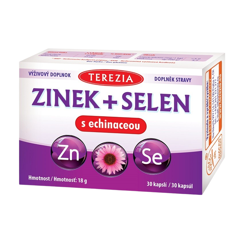 TEREZIA Zinok + selén s echinaceou 30 kapsúl kúpite na Pilulka.sk