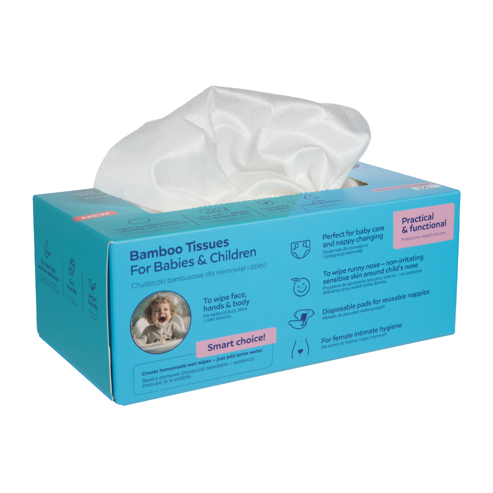 CANPOL BABIES Bambusové ubrousky 2v1 100 ks