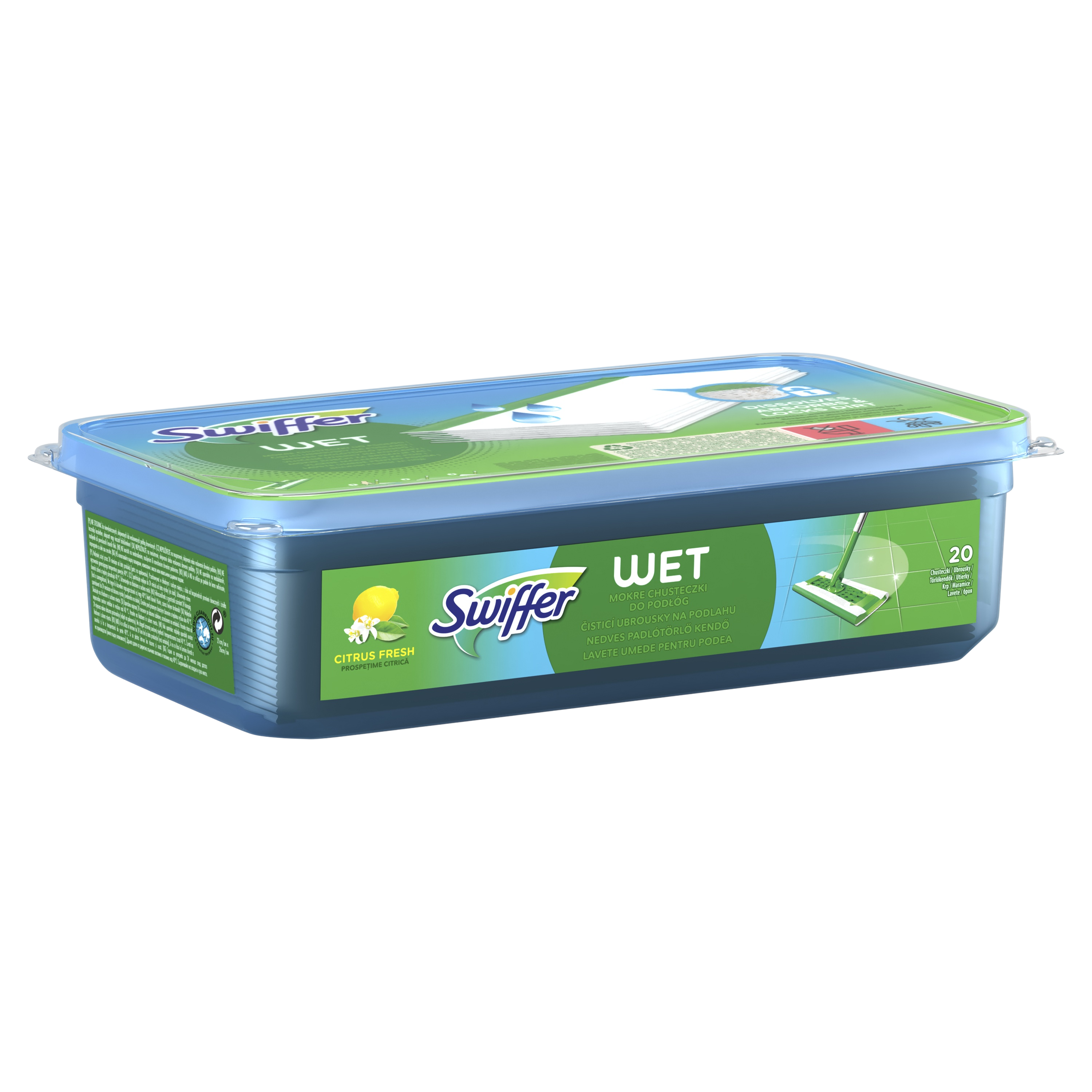 SWIFFER Prachovky na podlahu 20 kusov Citrus Fresh