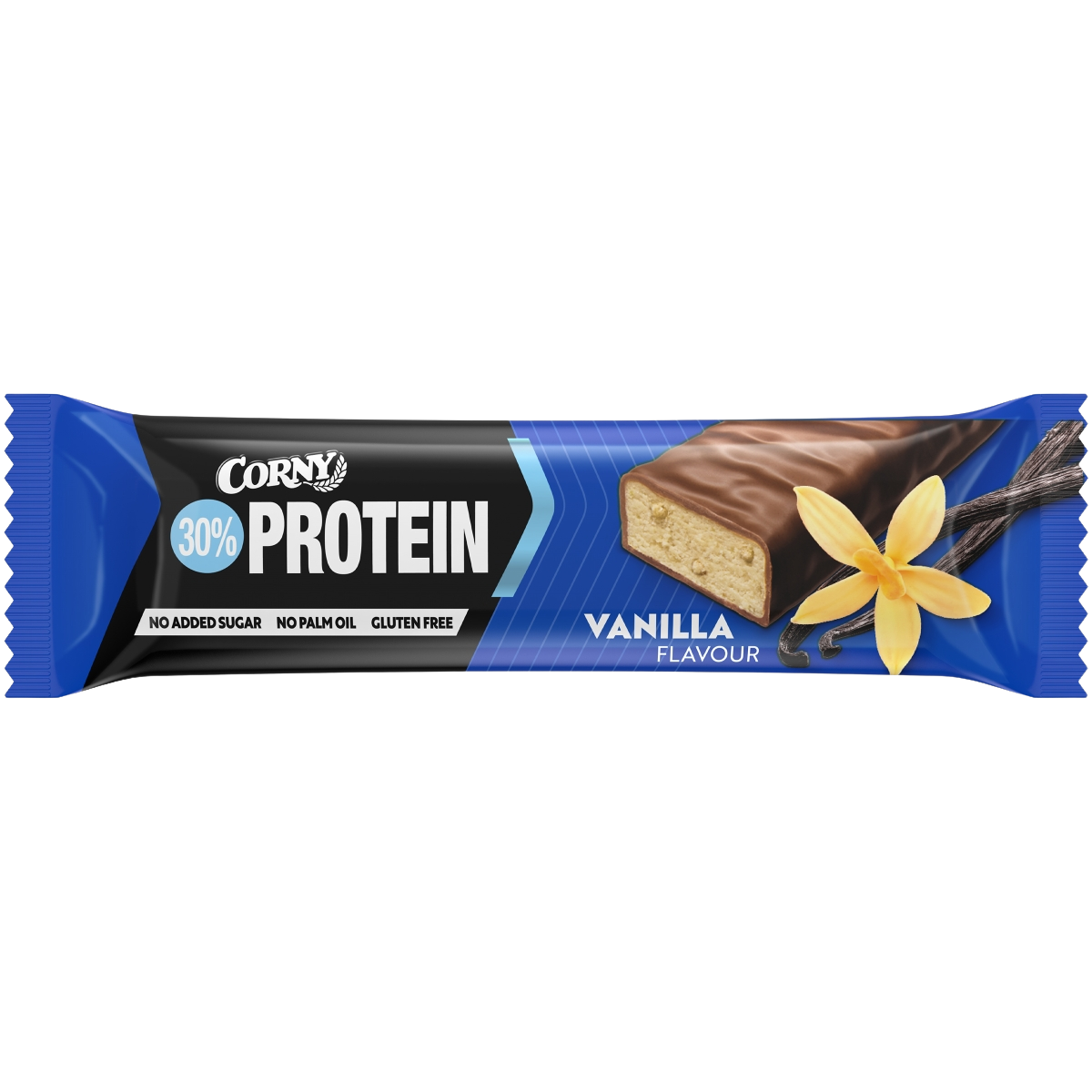 Fotografie Corny Protein 30 % proteinová tyčinka vanilka 50 g