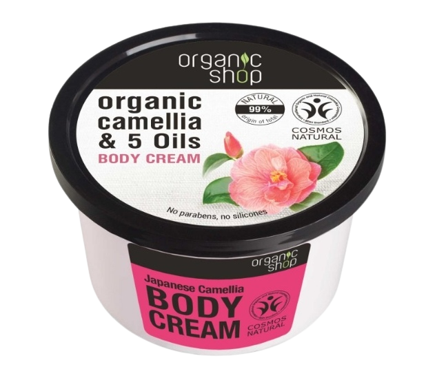 ORGANIC SHOP Japonská kamélia - Telový krém 250 ml