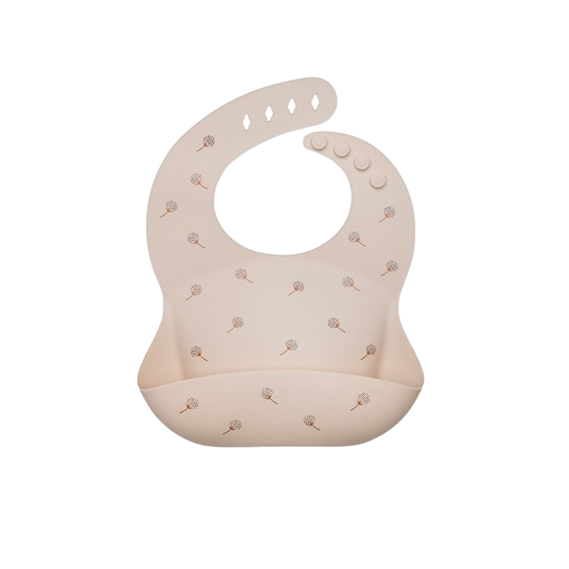 PETITE&MARS Podbradník silikónový Sam Beige Dandelion