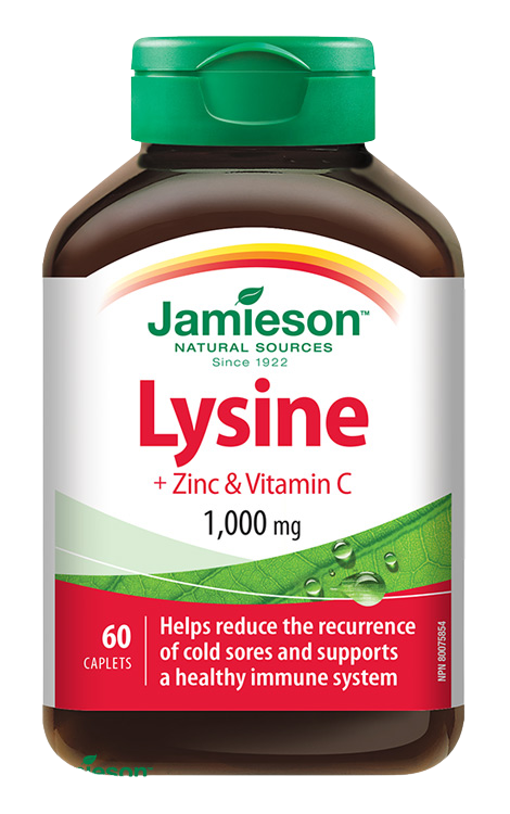 Jamieson Lysine + Zinc & Vitamin C 1000 mg tablety na posilnenie imunity 60 tbl