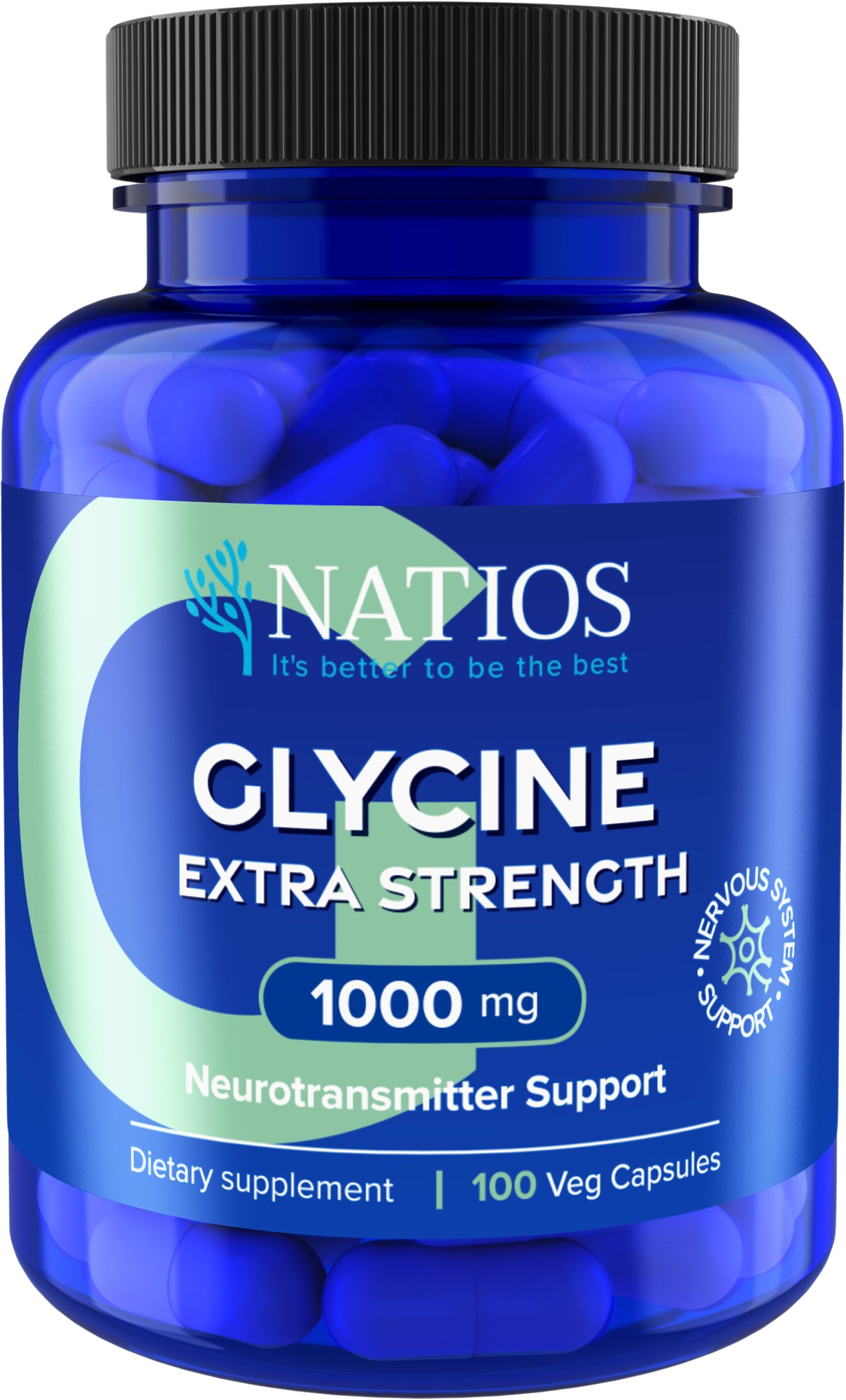 NATIOS Glycine Extra Strength 1000 mg 100 kapslí