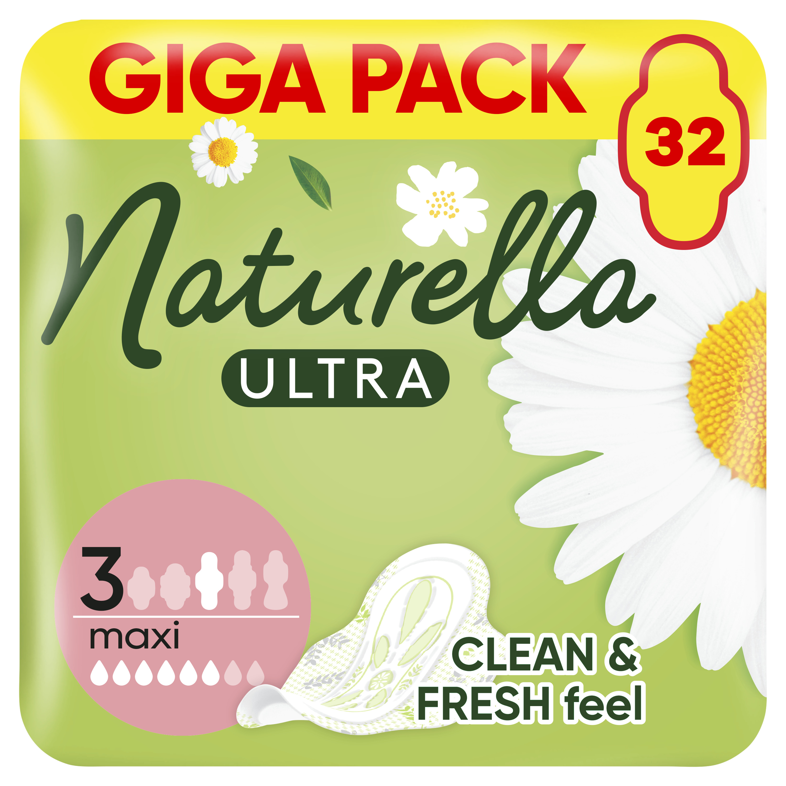 Naturella Ultra Maxi vložky velikost 3, 32ks koupíte na Pilulka.cz