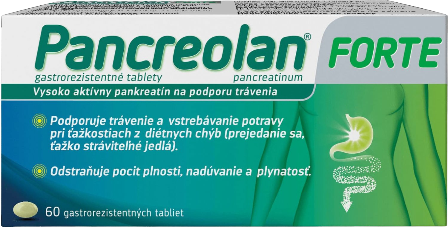 PANCREOLAN forte 60 tabliet kúpite na Pilulka.sk