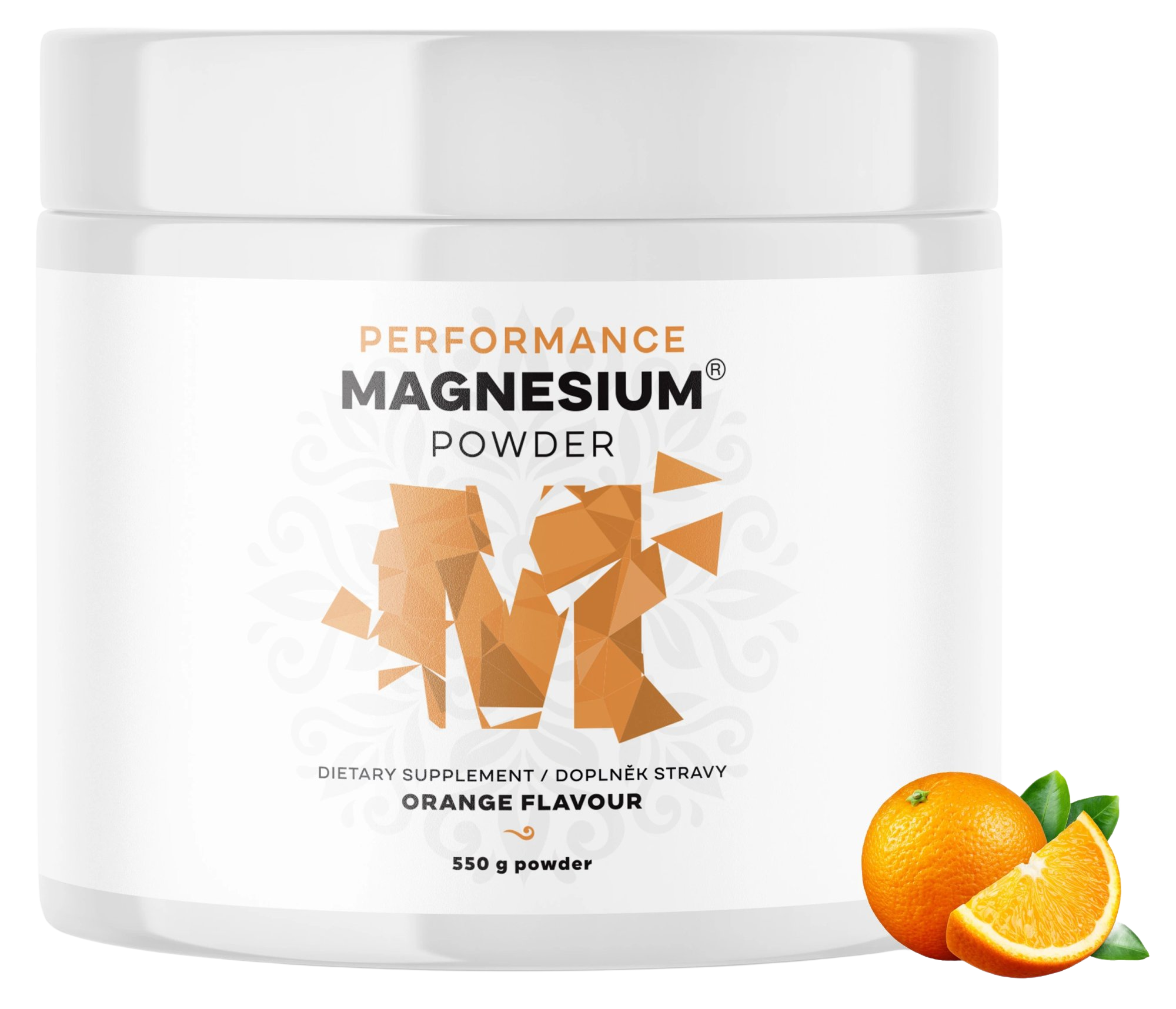 BRAINMAX PERFORMANCE Magnesium® Powder Pomeranč 550 g