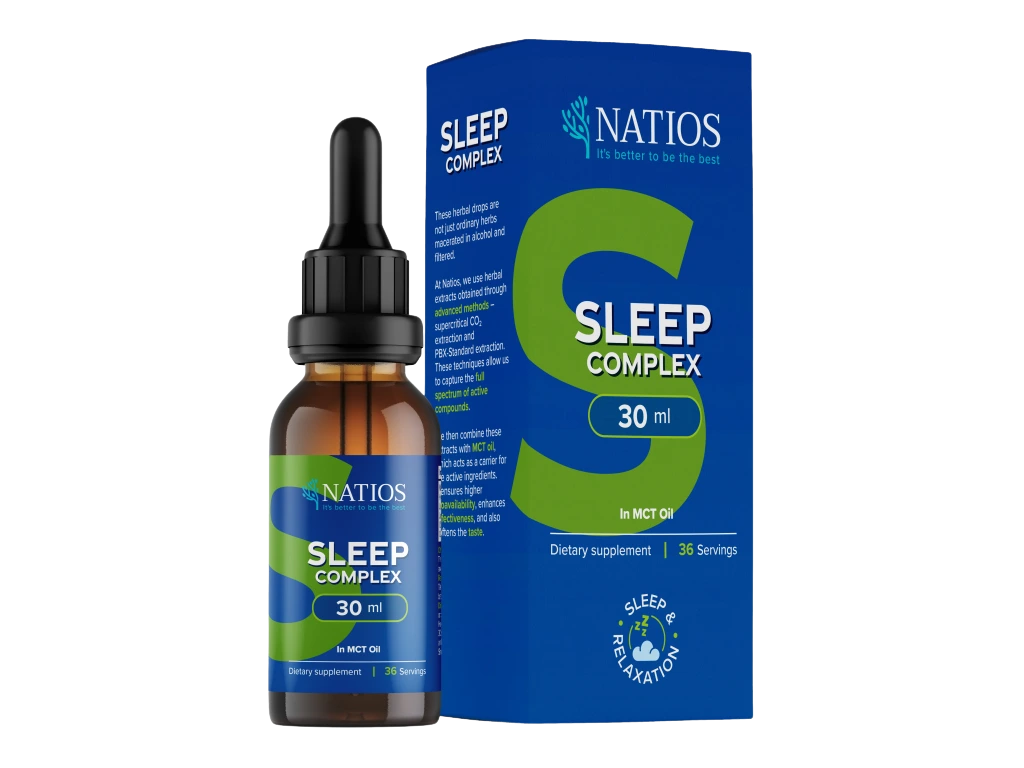 NATIOS Sleep Complex, Bylinné kapky v MCT oleji 30 ml