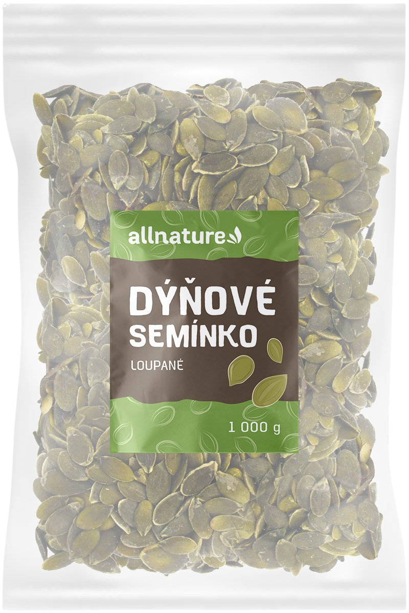 Allnature Tekvicové semienko lúpané semienka 1000 g kúpite na Pilulka.sk