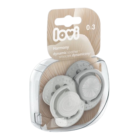 LOVI Silikónový dynamický cumlík 0-3m holka chlapec 2 ks