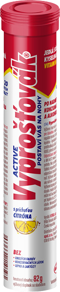 Vitar Vyprošťovák Active tablety príchuť lemon 20 tbl kúpite na Pilulka.sk
