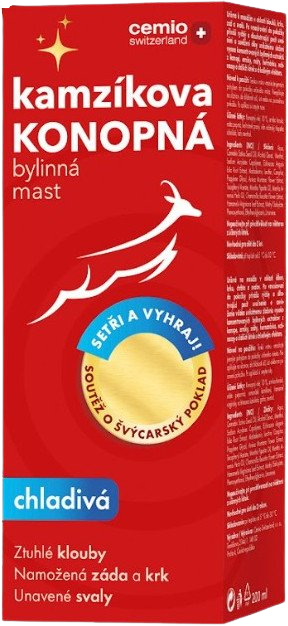 CEMIO Kamzíkova konopná mast chladivá 200 ml